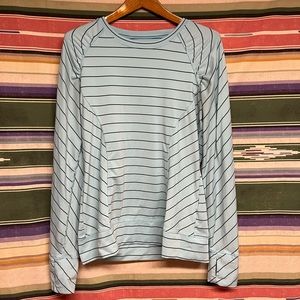 GUC Reebok activewear striped top sz L